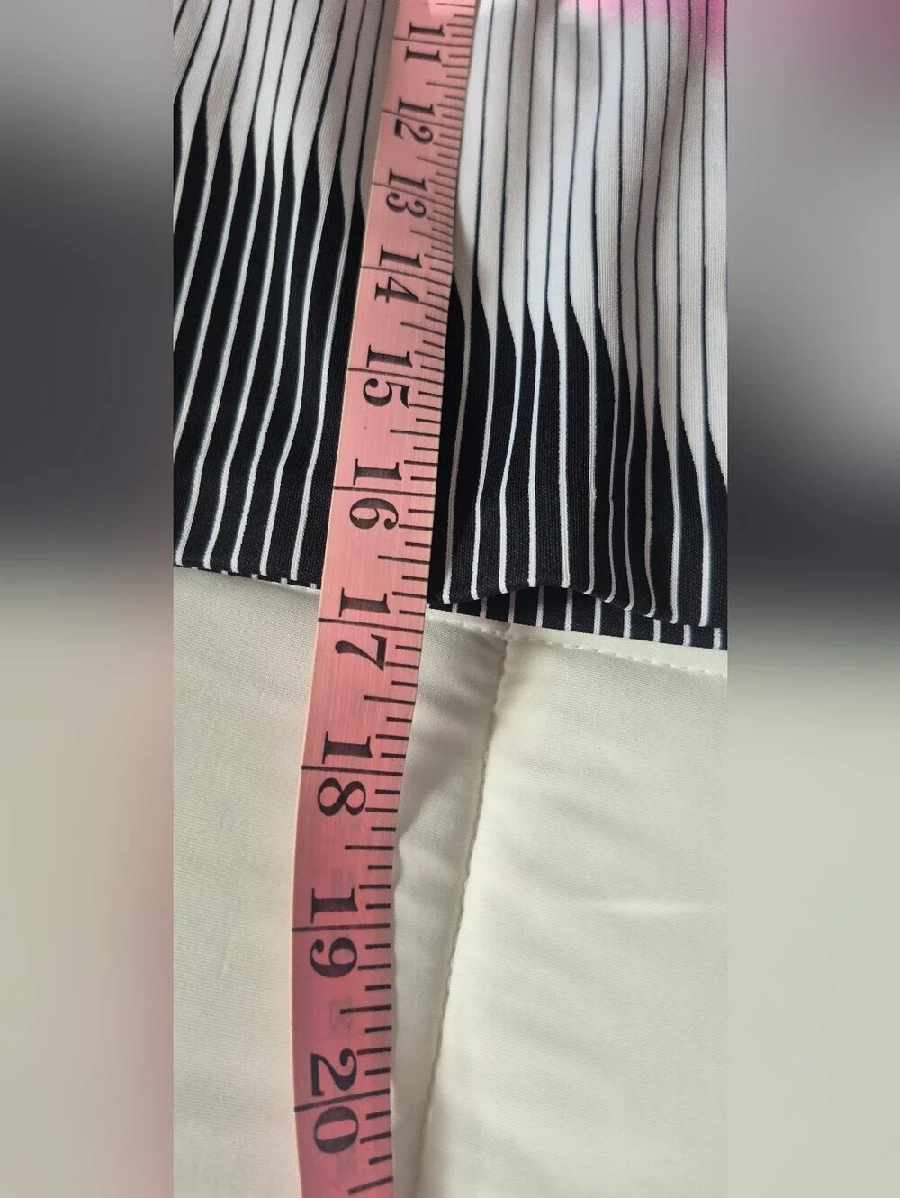 Tail Black, White & Pink Striped Mini Skirt